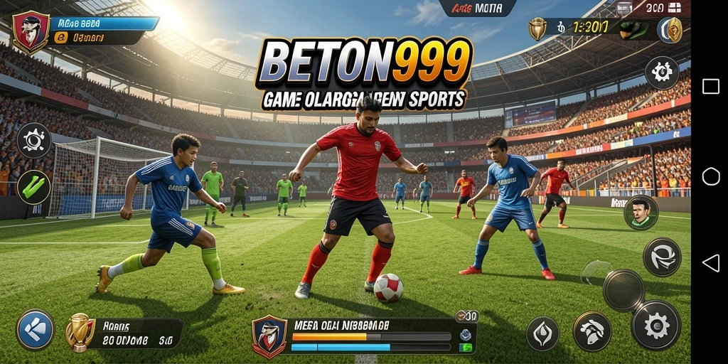 Tangkapan layar gameplay <strong>BETON999</strong> menampilkan aksi seru dalam pertandingan olahraga.