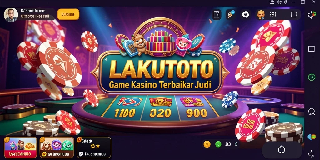 Tangkapan layar LAKUTOTO memperlihatkan gameplay kasino yang seru dan interaktif.