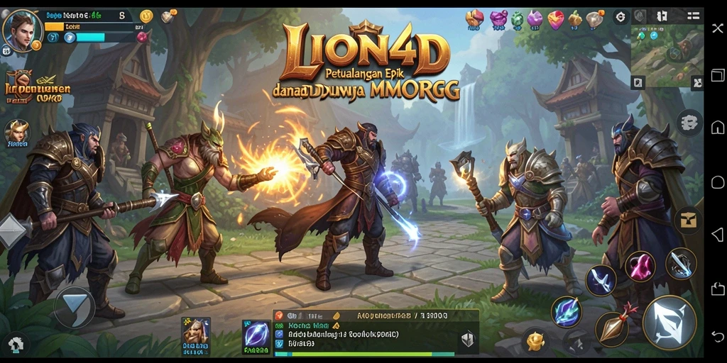 Tangkapan layar LION4D menampilkan aksi gameplay yang seru dan mendebarkan.