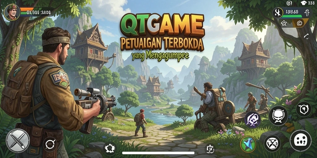 Tampilan permainan Open World QTGAME yang memukau dan mendebarkan.